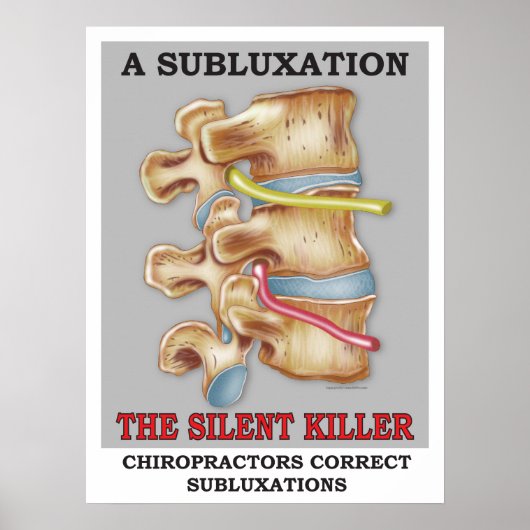 Chiropraktische Subluxation Stille Killer Poster (Vorne)