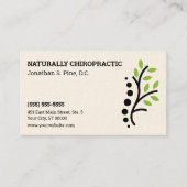 Chiropraktische Terminkarte für das Naturspine-Log (Vorderseite)