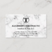 Chiropraktische Terminkarten aus Marmor Terminkarte (Vorderseite)