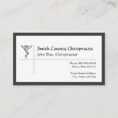 Chiropraktische Visitenkarte (Vorderseite)