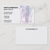 Chiropraktische Visitenkarten der geometrischen Wi Visitenkarte (Vorne/Hinten)