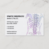 Chiropraktische Visitenkarten der geometrischen Wi Visitenkarte (Vorderseite)