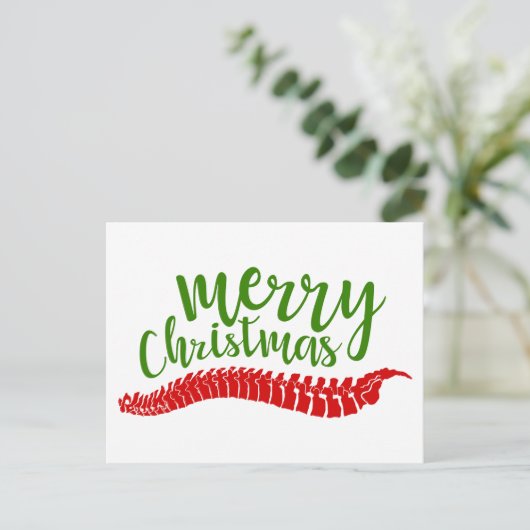 Chiropraktische Weihnachtskarten, Postkarte (Stehend Vorderseite)
