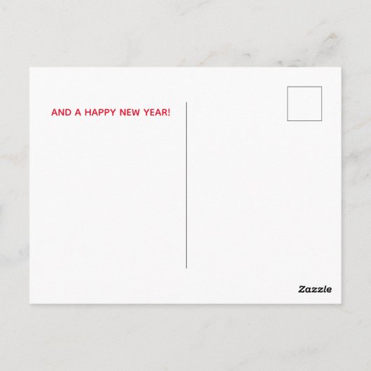 Chiropraktische Weihnachtskarten, Postkarte (Rückseite)