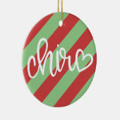 Chiropraktische Weihnachtsschmuck, Chiropraktik, Keramik Ornament (Rechts)