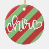 Chiropraktische Weihnachtsschmuck, Chiropraktik, Keramik Ornament (Vorne)