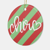 Chiropraktische Weihnachtsschmuck, Chiropraktik, Keramik Ornament (Links)