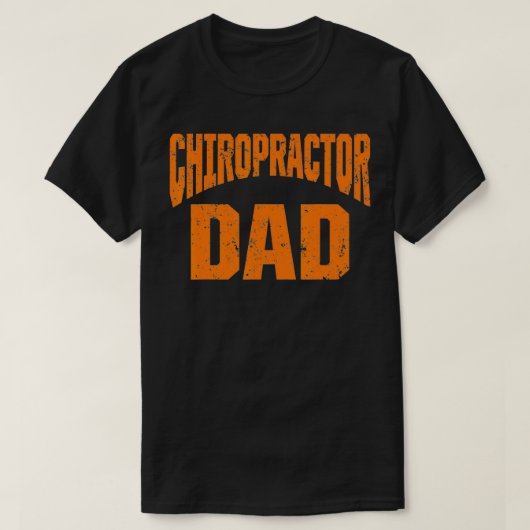 Chiropraktische Wirbelsäule Treatment Vater Spinal T-Shirt (Design vorne)