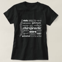 Chiropraktische Word-Collage mit Spine