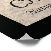 Chiropraktische Zitate und Redewendungen Natur Poster (Ecke)