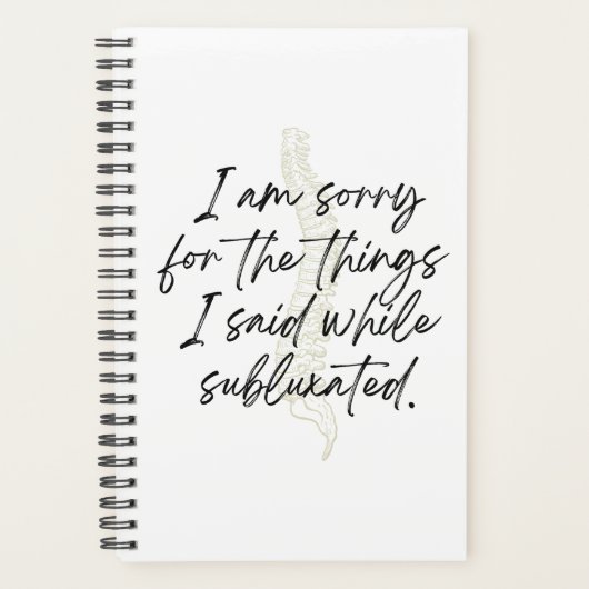 Chiropraktischer Planner, Chiropraktisches Geschen Planer (Vorderseite)