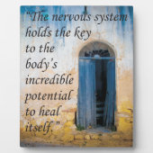 Chiropraktischer Schlüssel zum Gesundheitszustand Fotoplatte (Vorderseite)