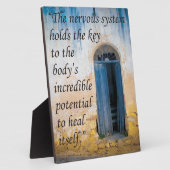 Chiropraktischer Schlüssel zum Gesundheitszustand Fotoplatte (Seite)