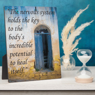 Chiropraktischer Schlüssel zum Gesundheitszustand Fotoplatte