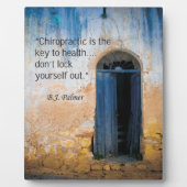 Chiropraktischer Schlüssel zum Gesundheitszustand Fotoplatte (Vorderseite)