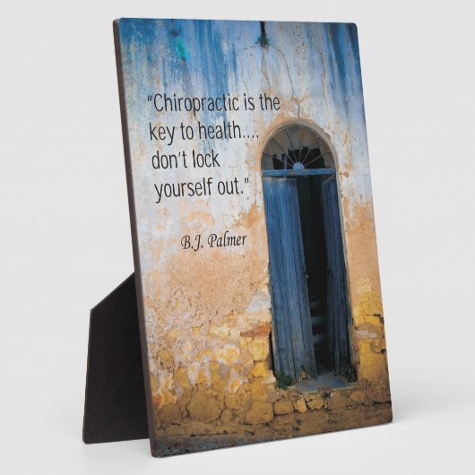 Chiropraktischer Schlüssel zum Gesundheitszustand Fotoplatte (Seite)