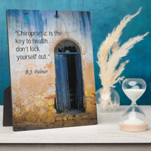 Chiropraktischer Schlüssel zum Gesundheitszustand Fotoplatte