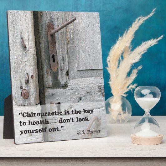 Chiropraktischer Schlüssel zum Gesundheitszustand Fotoplatte (Seite)