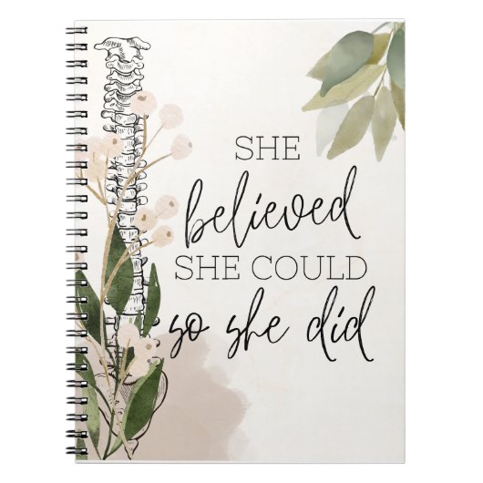 Chiropraktisches Abschluss-Geschenk, Chiropraktiku Notizblock (Vorderseite)