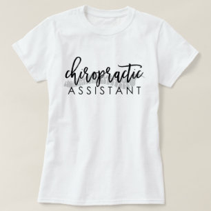 Chiropraktisches Assistenzskript mit Wirbelsäule- T-Shirt