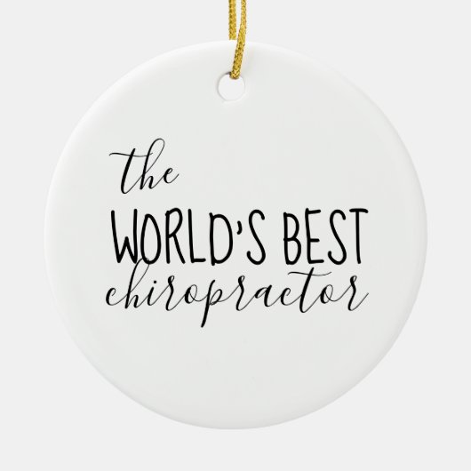 Chiropraktisches, Chiropraktisches Geschenk, Chiro Keramik Ornament (Vorne)