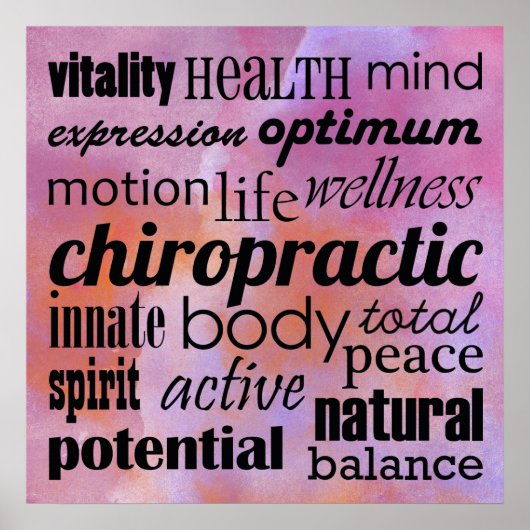 Chiropraktisches Plakat (Vorne)