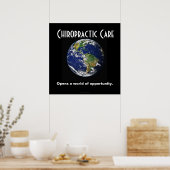 Chiropraktisches Poster: Eine Welt der Möglichkeit Poster (Küche)