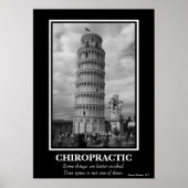 Chiropraktisches Poster - Schiefer Turm von Pisa (Vorne)