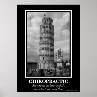 Chiropraktisches Poster - Schiefer Turm von Pisa