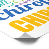 Chiropraktisches Word Collage Poster (Ecke)