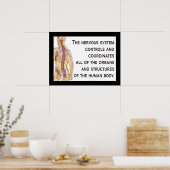 Chiropraktisches Zitat-Poster individuell anpassen Poster (Küche)