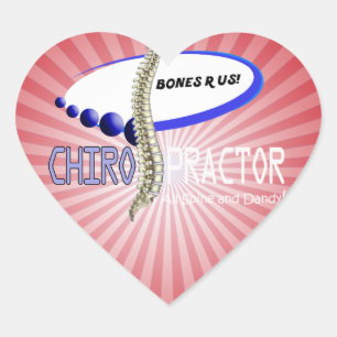CHIROPRAKTOR - ALLE SPINE UND DANDY - KNOCHEN ODER Herz-Aufkleber