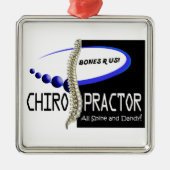 CHIROPRAKTOR - ALLE SPINE UND DANDY - KNOCHEN ODER SILBERNES ORNAMENT (Vorne)
