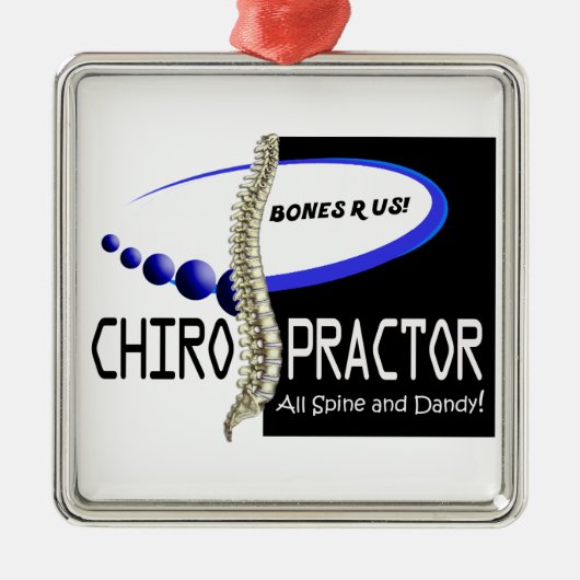 CHIROPRAKTOR - ALLE SPINE UND DANDY - KNOCHEN ODER SILBERNES ORNAMENT (Vorne)