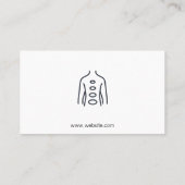 Chiropraktor | Alternative Medizin | Rückenmark Visitenkarte (Rückseite)