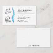 Chiropraktor | Alternative Medizin | Wirbelsäule Visitenkarte (Vorne/Hinten)