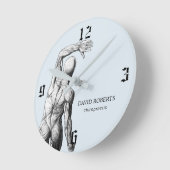 Chiropraktor Anatomie Beruflich Chiropraktik Runde Wanduhr (Winkel)