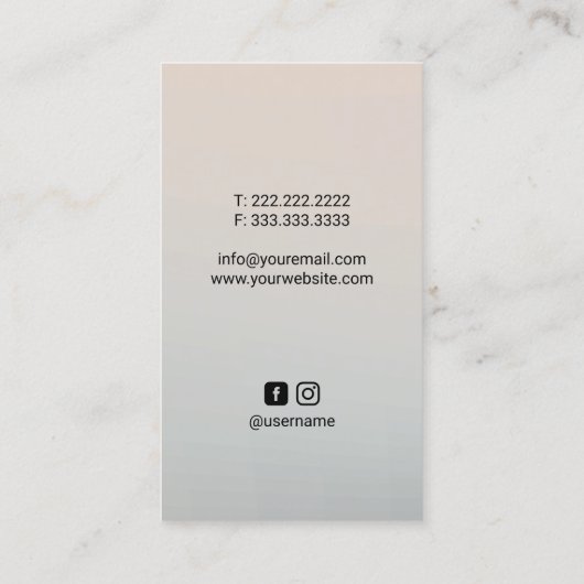 Chiropraktor Anatomie Beruflich Chiropraktik Visitenkarte (Rückseite)