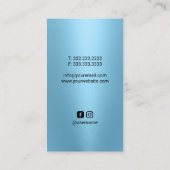 Chiropraktor Anatomie Moderne Blaue Chiropraktik Visitenkarte (Rückseite)