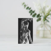 Chiropraktor Anatomie Zurück Chiropraktisches Schw Visitenkarte (Stehend Vorderseite)