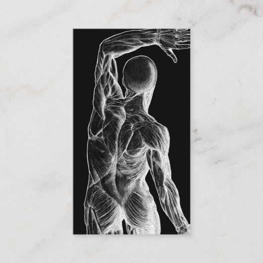 Chiropraktor Anatomie Zurück Chiropraktisches Schw Visitenkarte (Vorderseite)