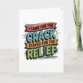 Chiropraktor Back Relief Funny Gift Karte (Vorderseite)