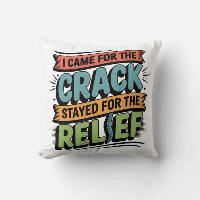 Chiropraktor Back Relief Funny Gift Kissen (Vorderseite)