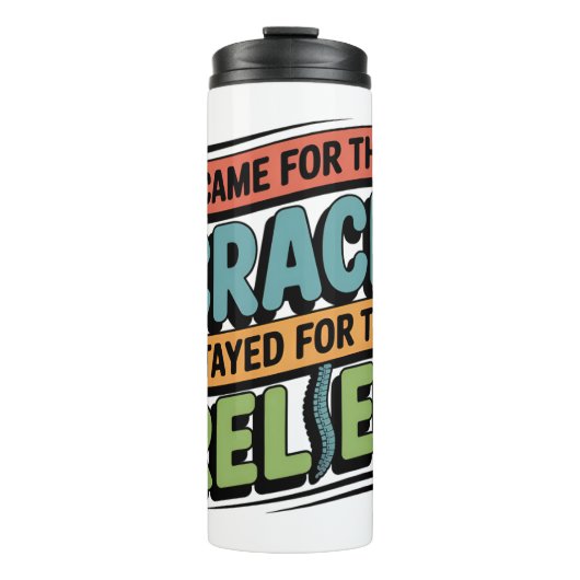 Chiropraktor Back Relief Funny Gift Thermosbecher (Vorderseite)