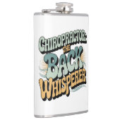 Chiropraktor Back Whisperer Gift Idee Flachmann (Rechts)