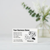 Chiropraktor behandelt einen geduldigen, sonnigen visitenkarte (Stehend Vorderseite)