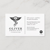 Chiropraktor Beruflich | Minimalistischer Stil Visitenkarte (Vorderseite)