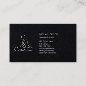 Chiropraktor, Beruflicher Massagetherapeut Visitenkarte (Rückseite)