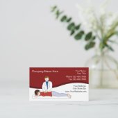 Chiropraktor Business Cards Einzigartiges Design Visitenkarte (Stehend Vorderseite)