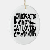 Chiropraktor Cat Lover Keramikornament (Rechts)